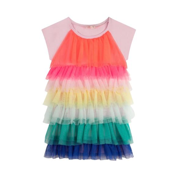 Billieblush Dress Pleated Multi Coloured